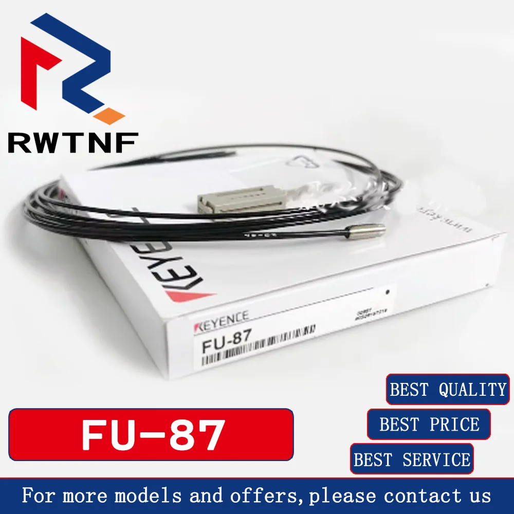 Brand New Genuine FU-87 KEYENCE Reflective M6 fiber optic line sensor, 100% original warehouse stock