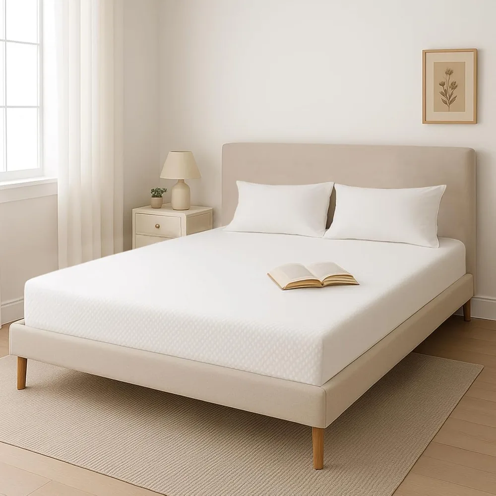 

6 Inch Full Size Mattress in a Box,Memory Foam Mattress for Comfort Sleep, Cooling Night Sleep & Pressure Relief, Ships Compress