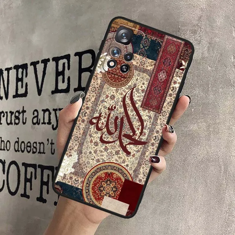 Arabic Calligraphy Red Rug For Redmi 15C 15 14C 13C 12C 10C 9C 13 12 10 9 9A 8 8A 6A 7A 7 5G Black Phone Case Cover view 4