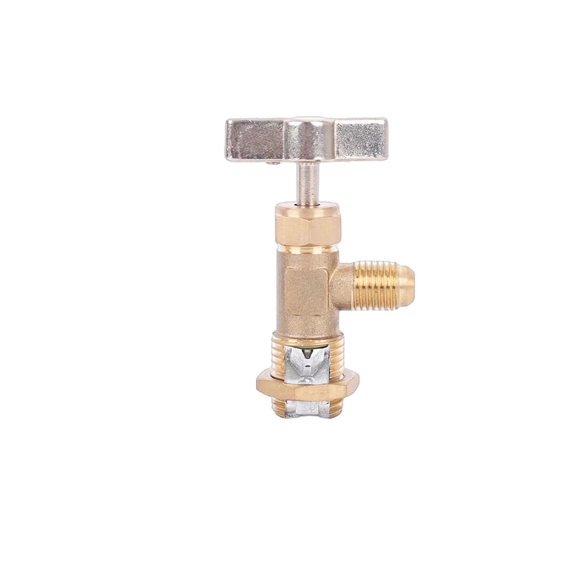 

Инструмент для обслуживания фтористого холодильного кондиционера, игольчатый клапан из медной трубки, пополнение жидкости и вакуум