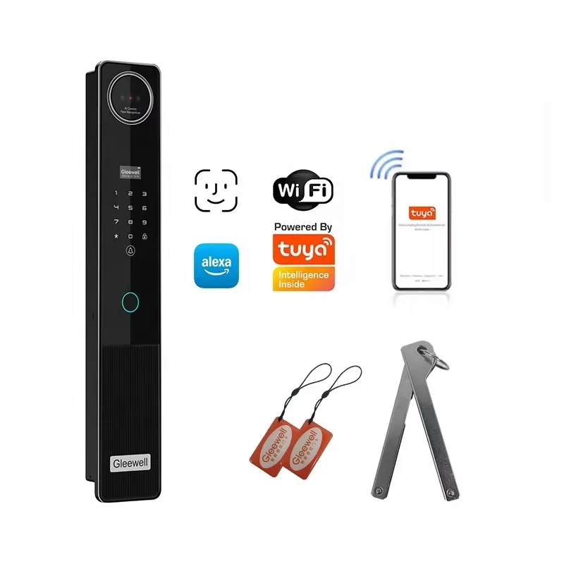 

Touchless Entry Smart Door Lock Featuring Alexa Palm Vein Recognition Tuya Wireless Unlock Face Recognition System Smart Lock
