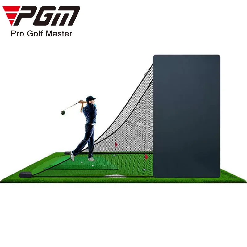 Custom Commercial Golf Simulator Kit Indoor Enclosure with Impact Screen Frame & Custom-Size Cage Net for Training