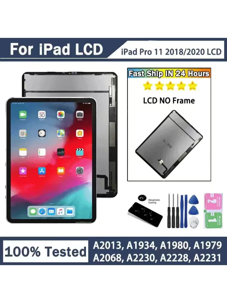 A1934 A1979 A1980 A2103 A2228 A2230 A2231 A2068 Lcd do iPada Pro 11 2018 2020 Wyświetlacz LCD Ekran dotykowy Digitizer Montaż — zdjęcie produktu 6