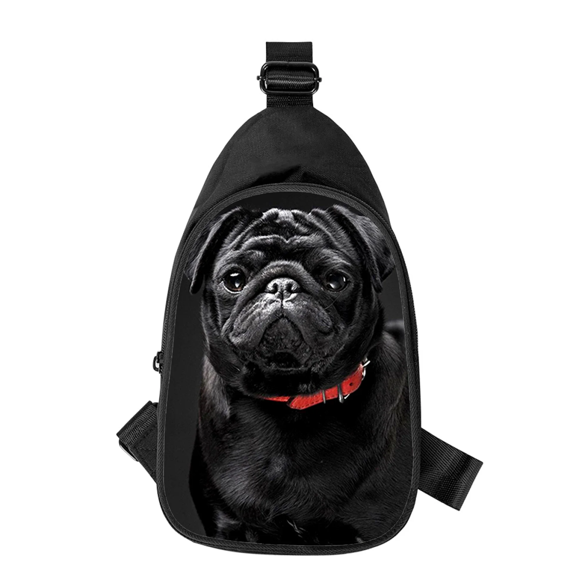 Dog lovely personality 3D Print New Men Cross Chest Bag Diagonally Women Shoulder Bag Husband School Waist Pack Male chest pack