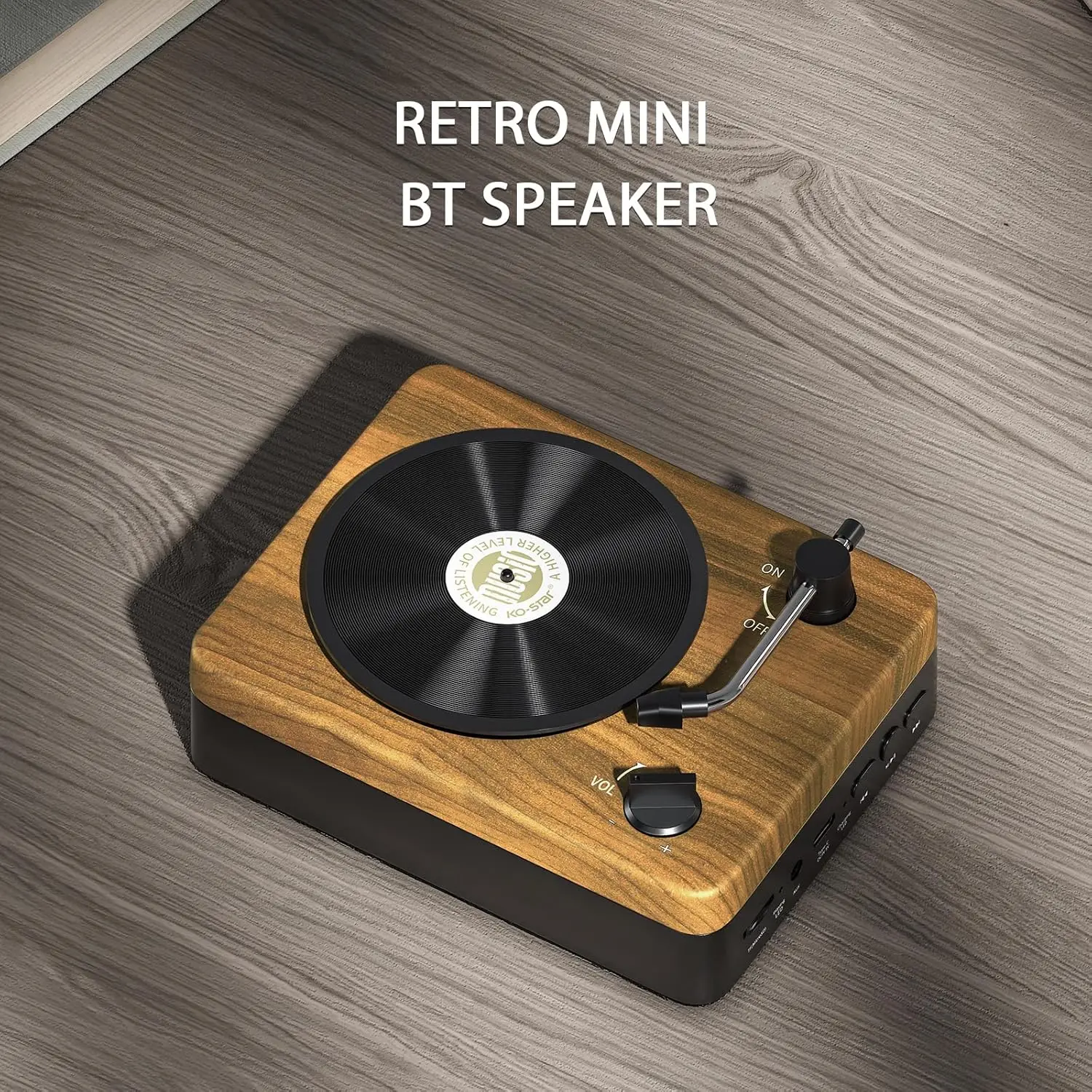 

Bluetooth Portable Speaker Wireless Music Player Retro Nostalgic Record Player Speakers for Holiday Creative Retro Wooden Gifts