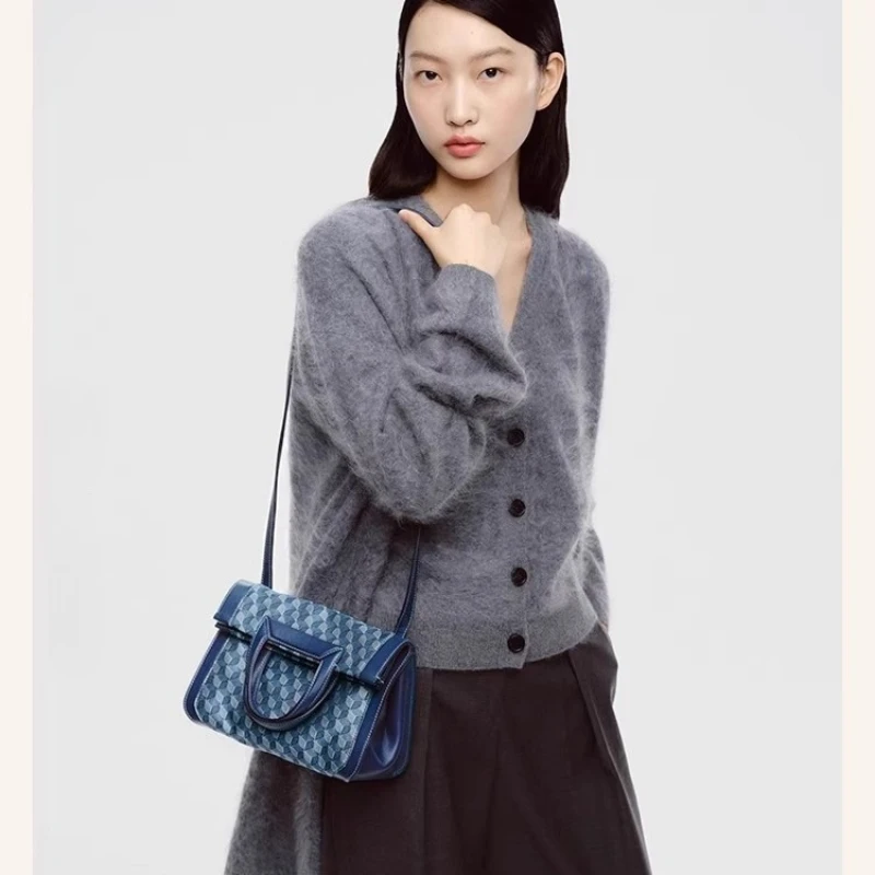 DISSONA 2025 bolso plegable para mujer, nuevo bolso de hombro con estampado Vintage, maletín de la suerte, bolso de viaje Unisex