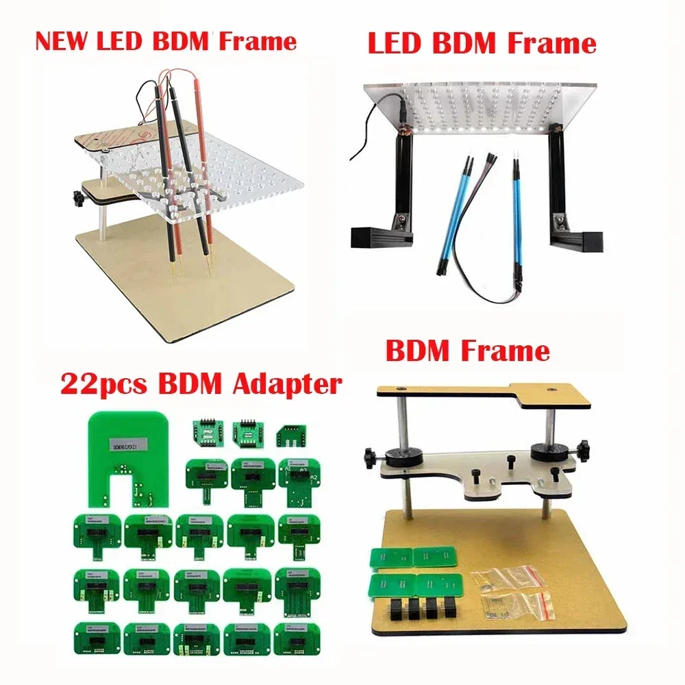 

BDM Frame 22pcs BDM Adapter Full Set ECU Programmer OBD2 Diagnostic Tool ECU Chip Tuning Flasher Tester for FGTECH BDM100