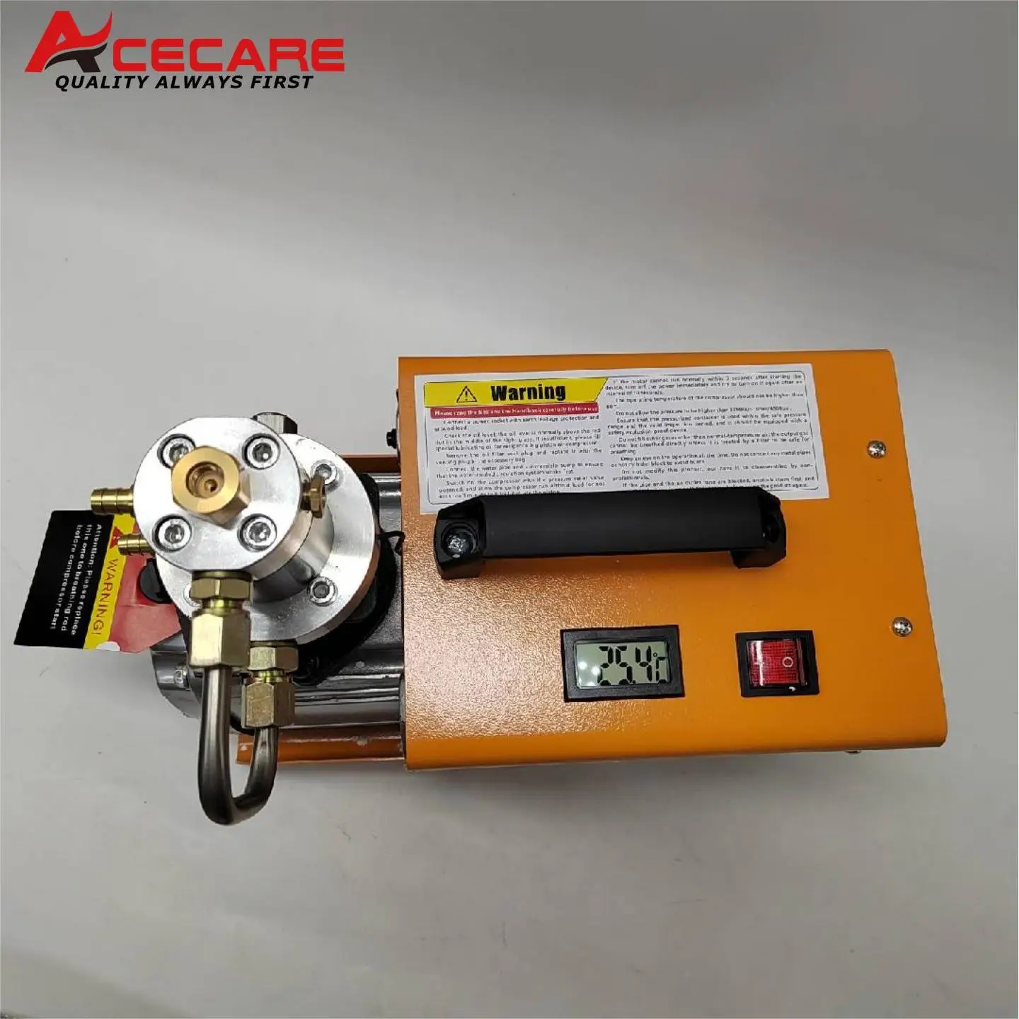 ACECARE kompresor udara listrik, ES031 4500Psi 300bar PCP kompresor udara tekanan tinggi tangki selam Scuba PCP 220V/110V