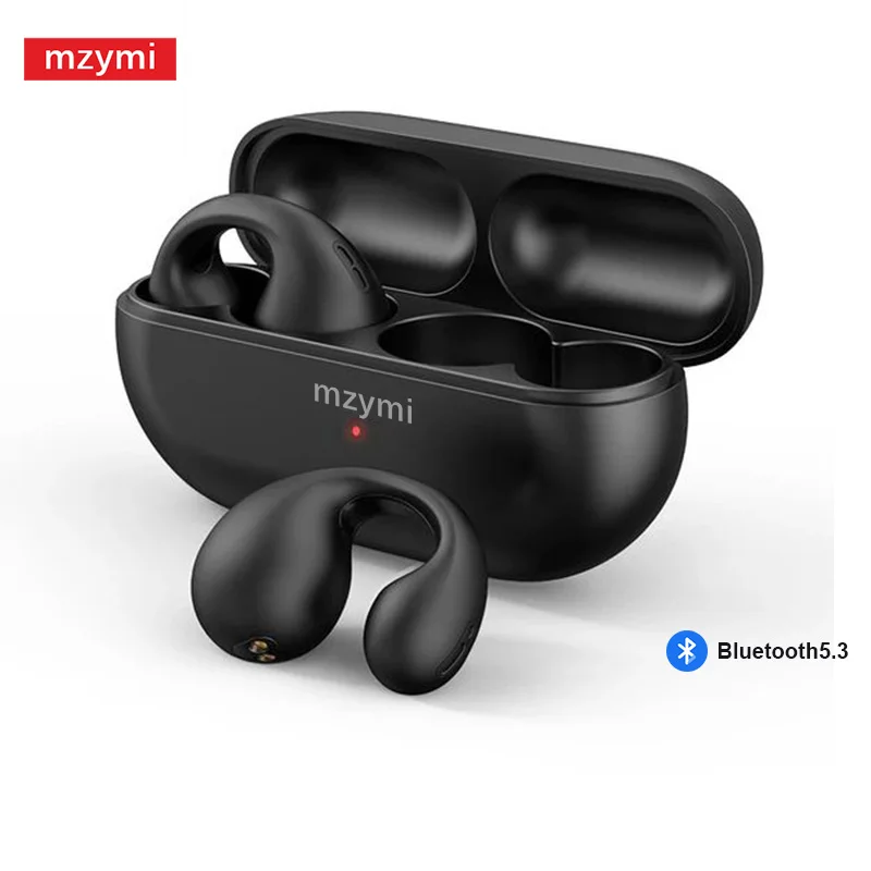 mzymi Open Ear Earphones TW01 Ear Clip Bluetooth5.3 Headphones OEM Bone Conduction TWS Sport Wireless Headset For XIAOMI