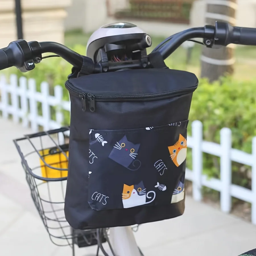 Multifunktionale Große Fahrrad-Vordertasche mit Reißverschluss-Aufbewahrungsbeutel für E-Bike und Motorrad Zubehör