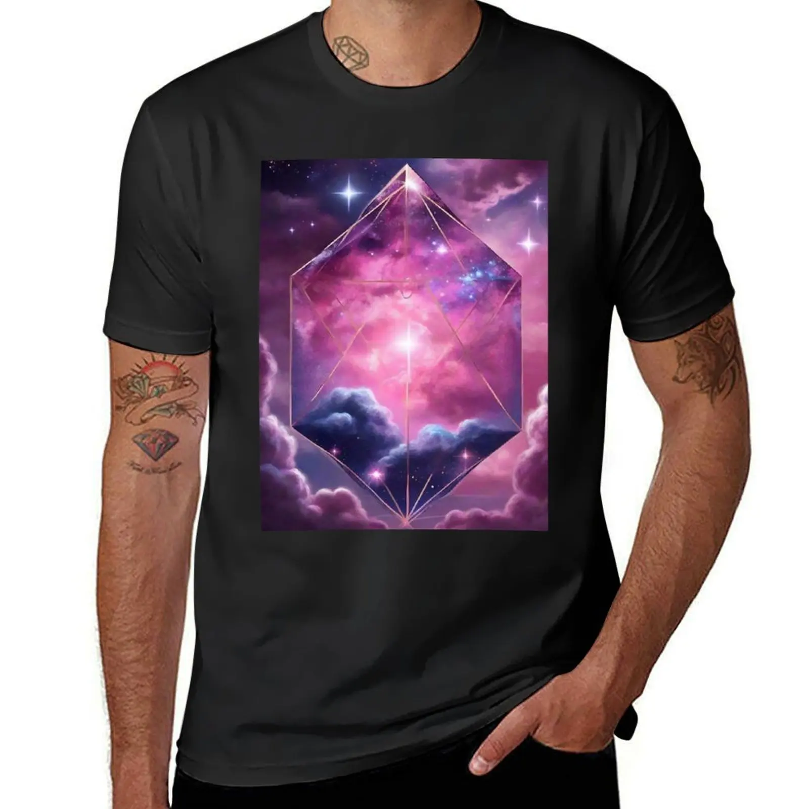 

Galaxy stars energy T-Shirt quick-drying blanks boys whites men t shirt