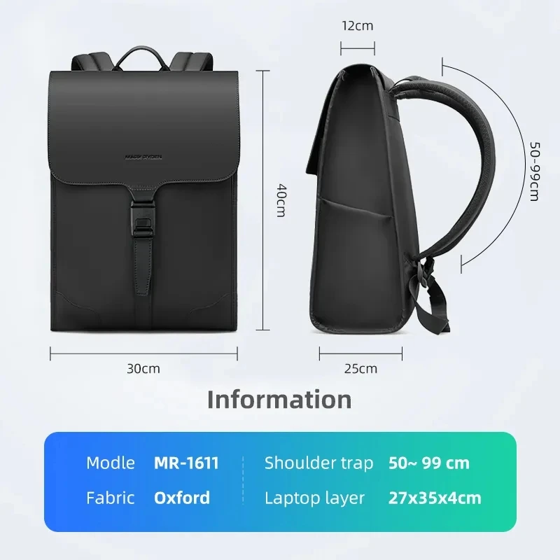 Mark Ryden 15.6 Laptop Backpack Men Waterproof Large Capacity Anti-theft Backpacks Male Casual Business Travel Bag School Bags