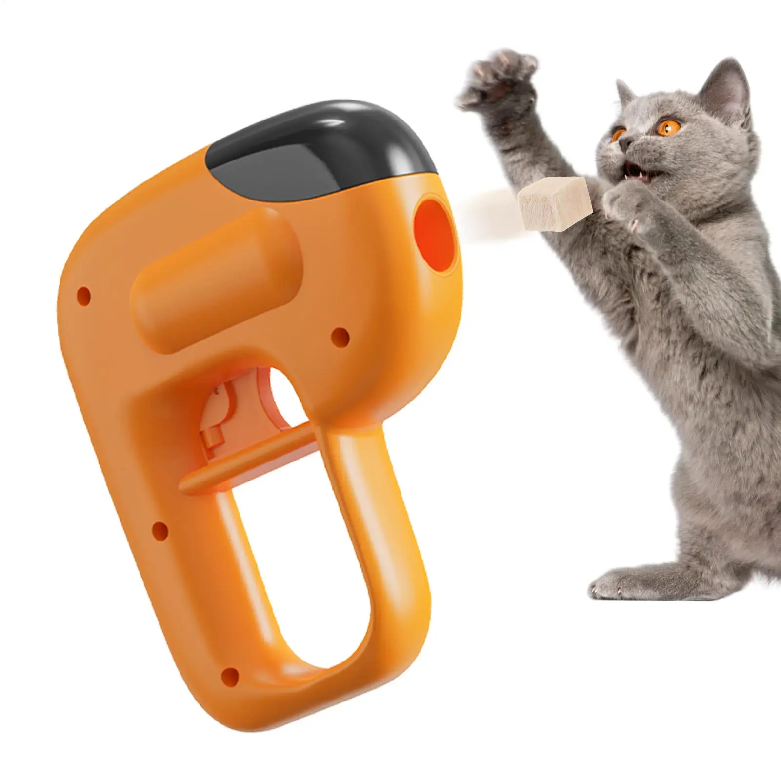 Dog Treat Dispenser Toy Mechanical Enrichment Snacks Feeder Dog Training Treat Launching Toy for Large Breeds Animals Living