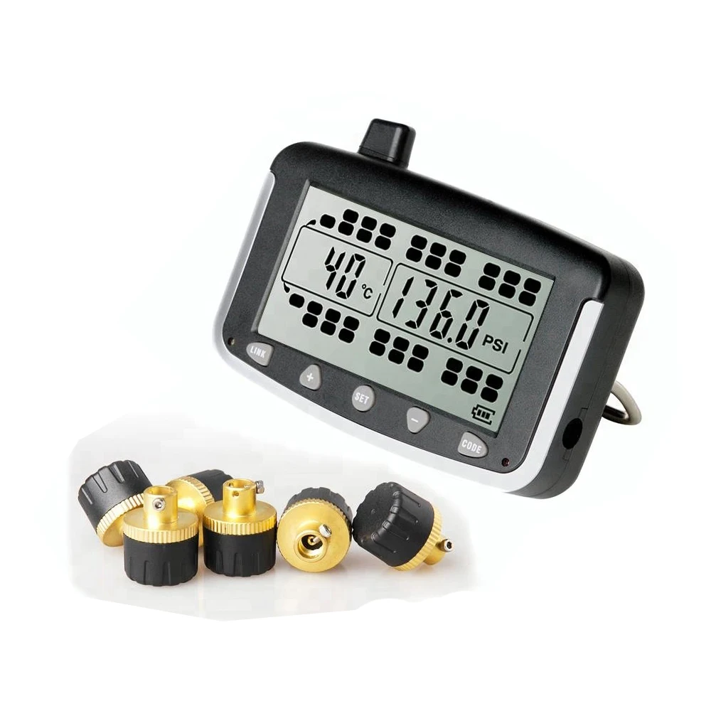 

TM508T38 High Quality TPMS for 38 Tires - Real-time Tire Pressure Monitoring System for Truck/Trailer/RV Motorhome