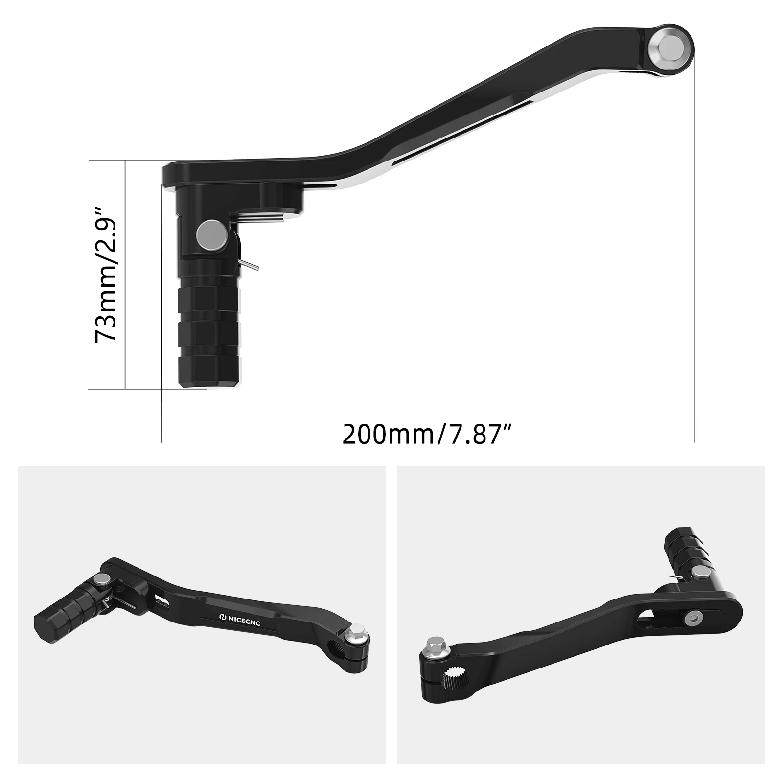 NICECNC For Honda TRX450R/TRX450ER 2006-2014 Folding Shifter Shift Leve Left and Right Foot Peg Aluminum Alloy