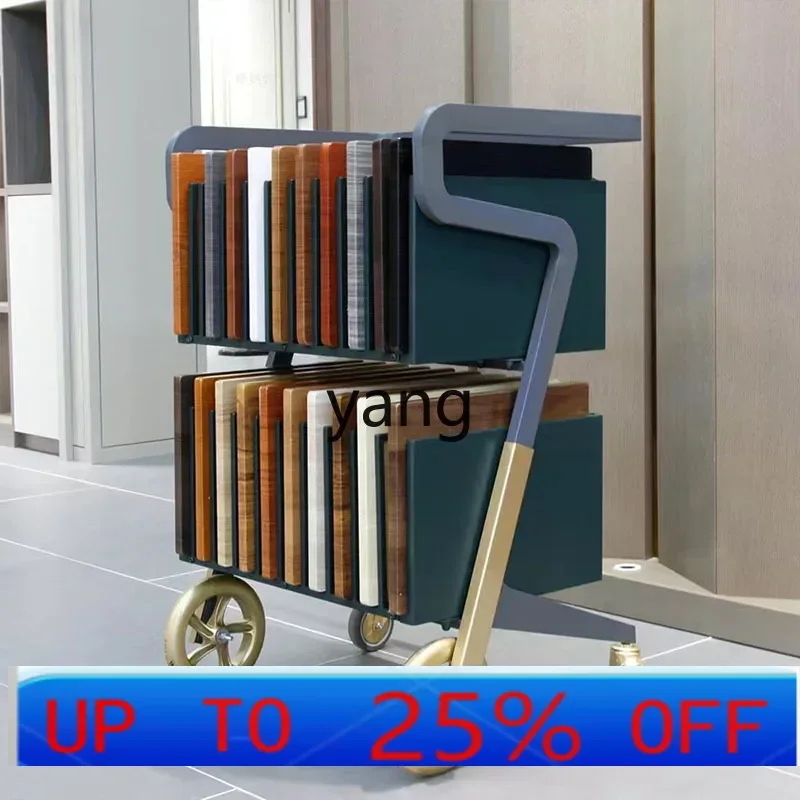 lmm mobile wrought iron cart silent model house soft wood swatch service cart