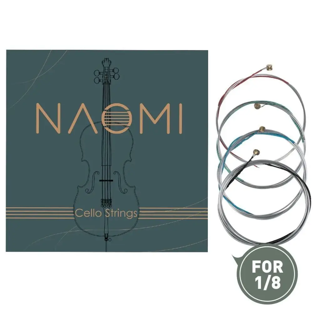 1 Set G D a & E Strings Naomi Violin String Nickel String 4/4 3/4 1/2 1/4 1/8 Cello Strings Replacement Fiddle String Concert