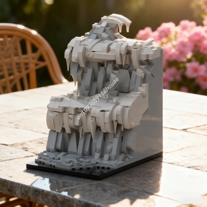 

823 шт. MOC Caradhras Mines Moria Hobbit и модель здания игрушечные блоки архитектура рождественские подарки сборка идея кирпич дети