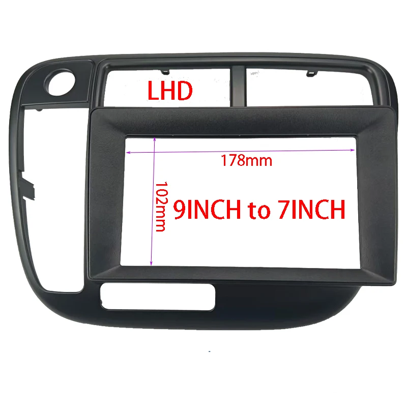 

7/9 Inch Car Fascia Frame Adapter For Honda Civic 1996-2001 Android Radio Dashboard Fitting Panel Kit Face Plate