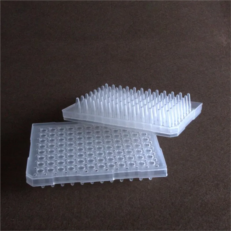 2pcs/lot Lab 96 Square Shape Hole Well PCR Plate for DNA RNA Extraction