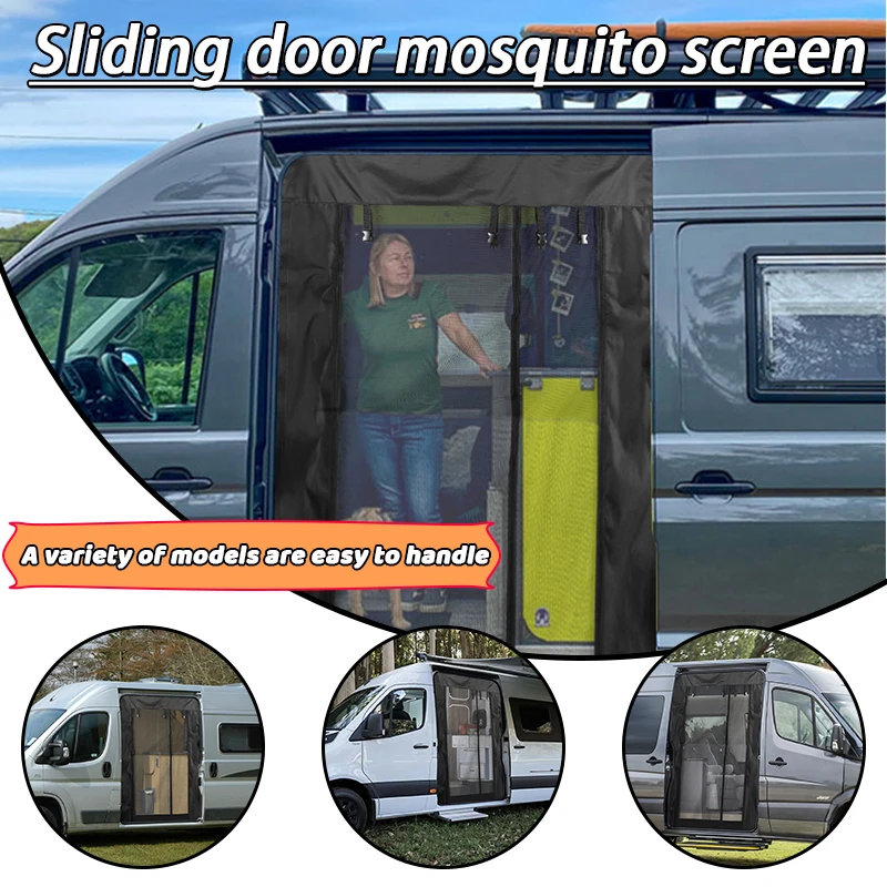 

Insect Screen Mosquito Fly Screens Net for Mercedes Benz Sprinter for Ford Transit MK8 Side sliding door Anti-Mosquito Curtain