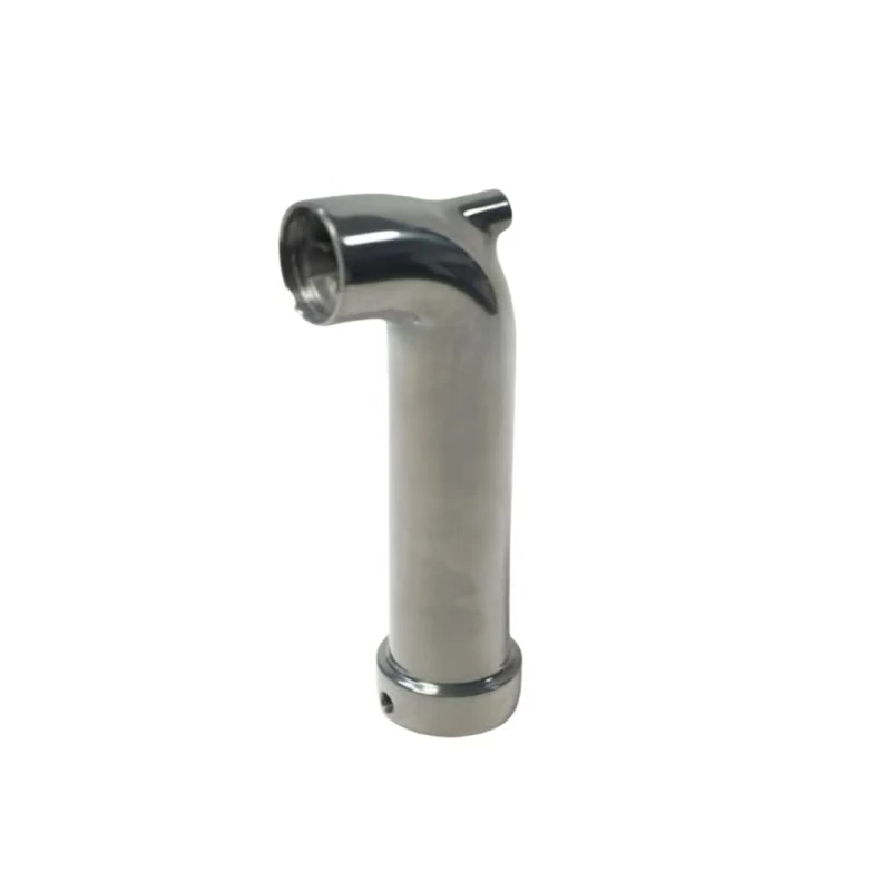 Custom Cnc Machining Parts Cnc Milling Turning Manufacturing  Stainless Steel Single Hole Base Bend Pipe Fittings