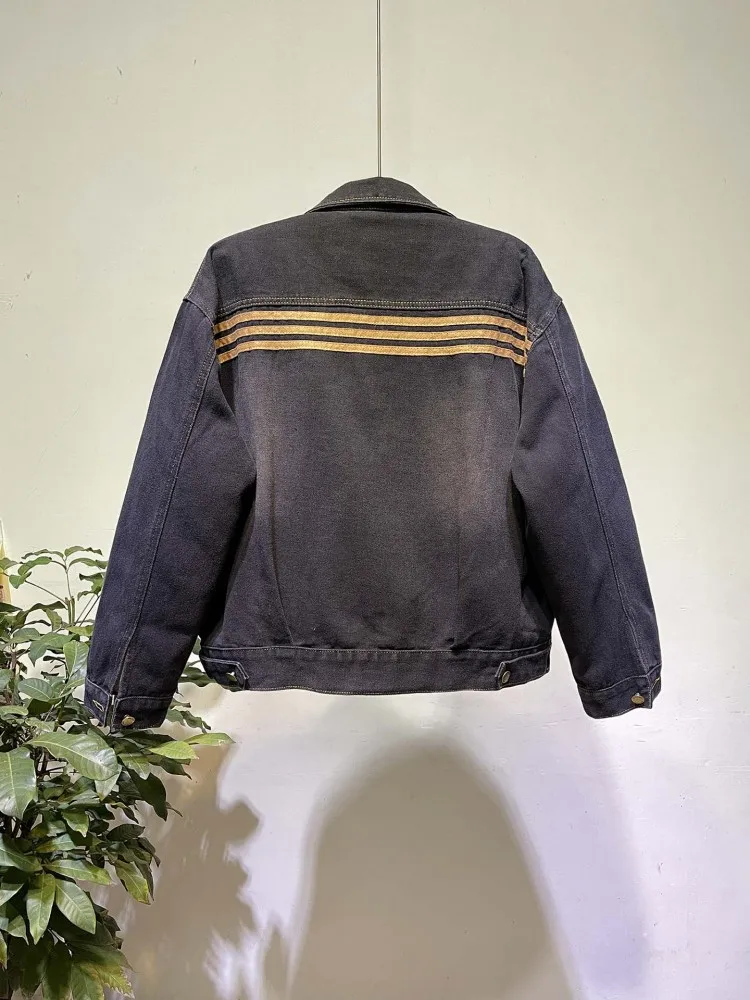 نساء موضة الثعلب الفراء طوق انفصال الدينيم الستر بطانة انفصال سترة منفوخة الشتاء سميكة الدافئة الكورية نمط معطف قصير #5