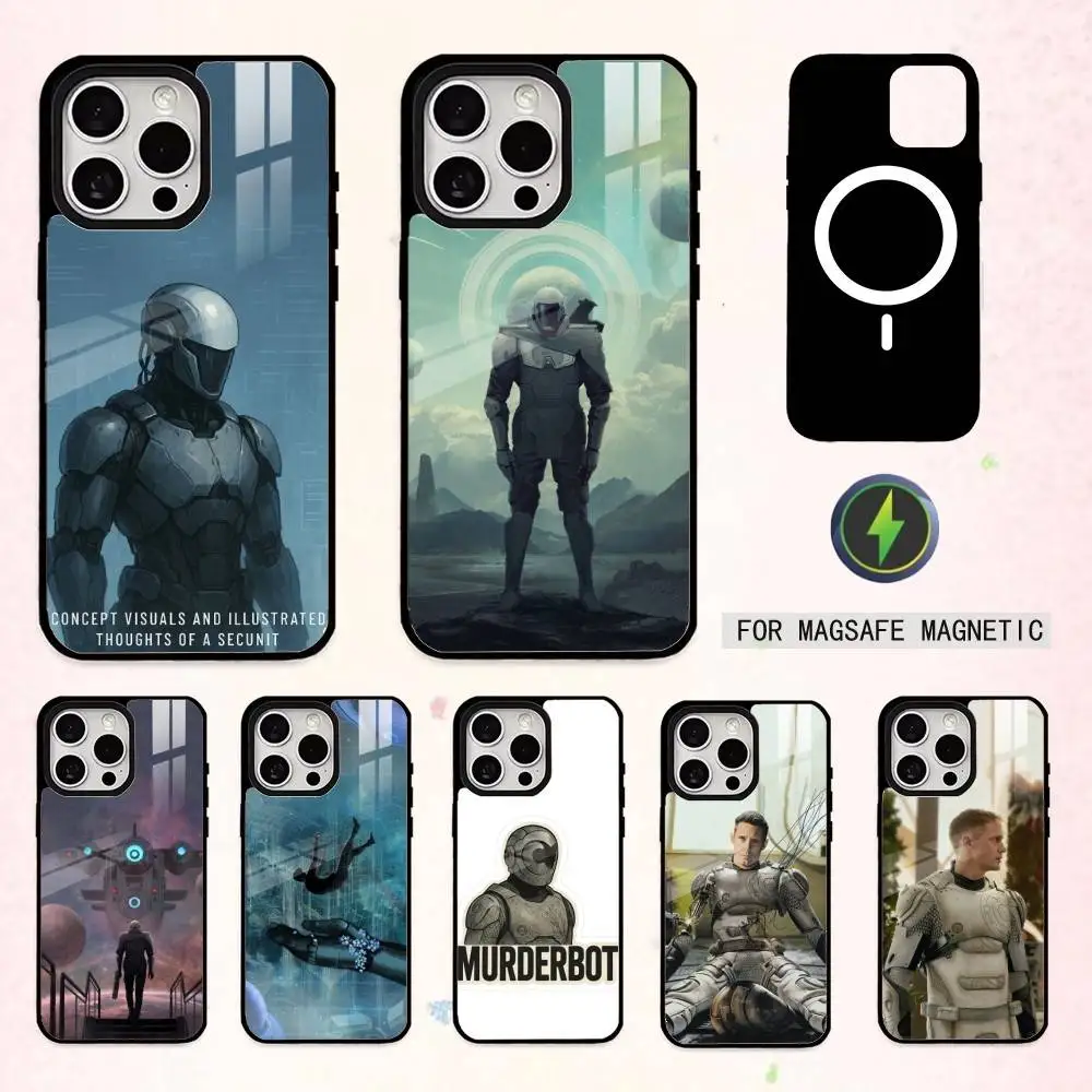 

E-Epic S-Sci-Fi M-Murderbot Phone Case For iPhone17,16,15,14,13,12,11 Plus,Pro Max Magnetic For Magsafe Wireless Charging