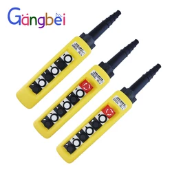 XAC-A671 A6713 A6913 Waterproof Crane Control Switch Lifting Push Button Switch Box for Hoist up down Left Right Emergency Stop