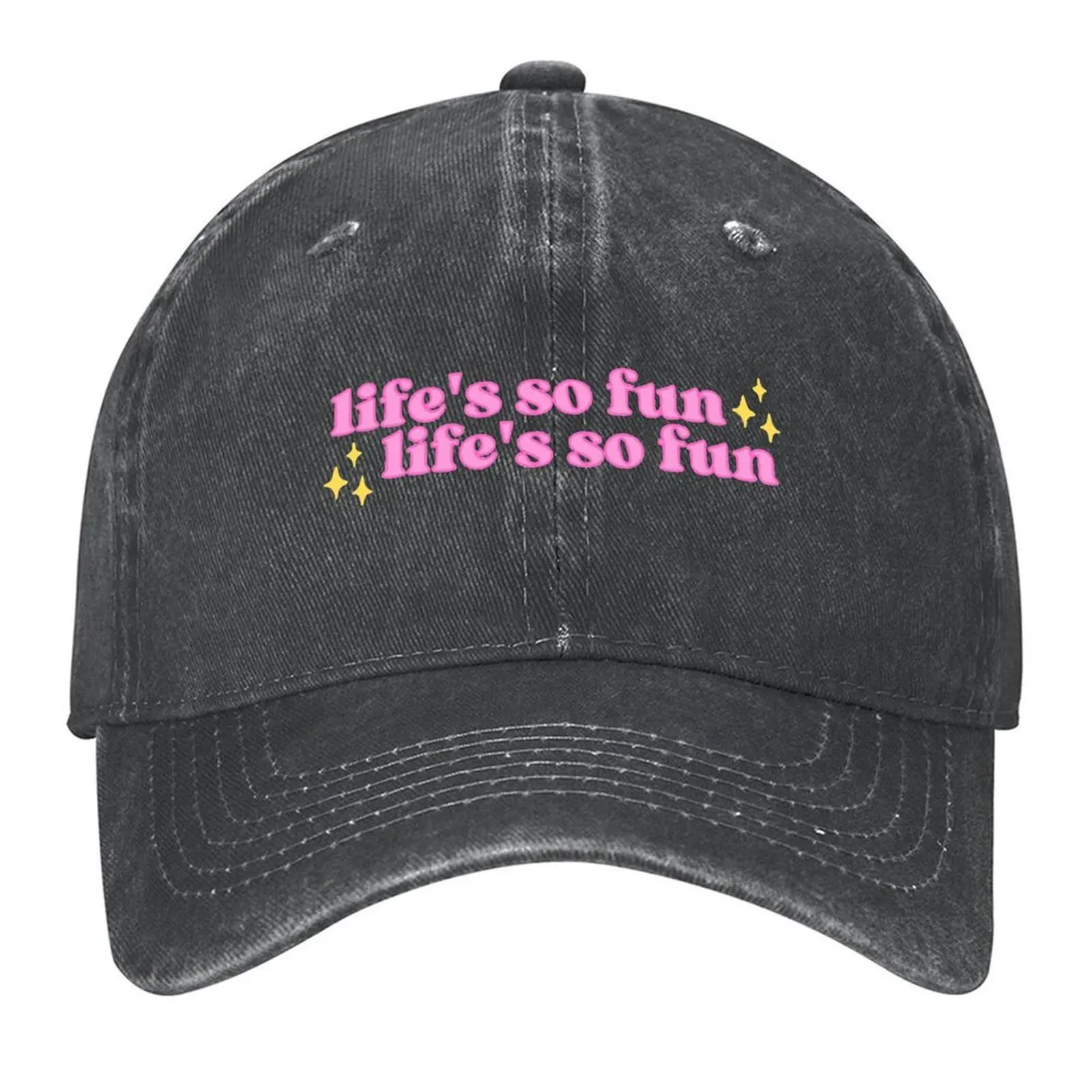 

life's so fun, life's so fun | Silk Chiffon, MUNA feat Phoebe Bridgers Baseball Cap Military Cap Man party Hat Ladies Men's