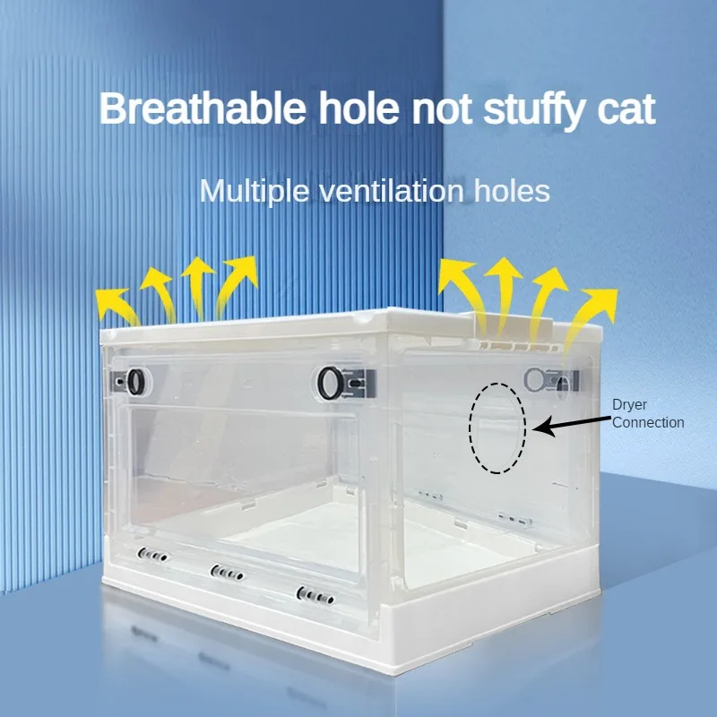 Cats Dogs Dryer Cage Pet Drying Box Portable Pet Dryer Room House Grooming Low Noise Blow Drying Large Space Dog hairdryer