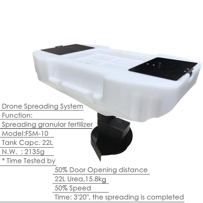 XAERO 22L 22kg Granulatstreuer-System für Saatgut, Dünger und Köder für Landwirtschaftsdrohnen – Detail 2