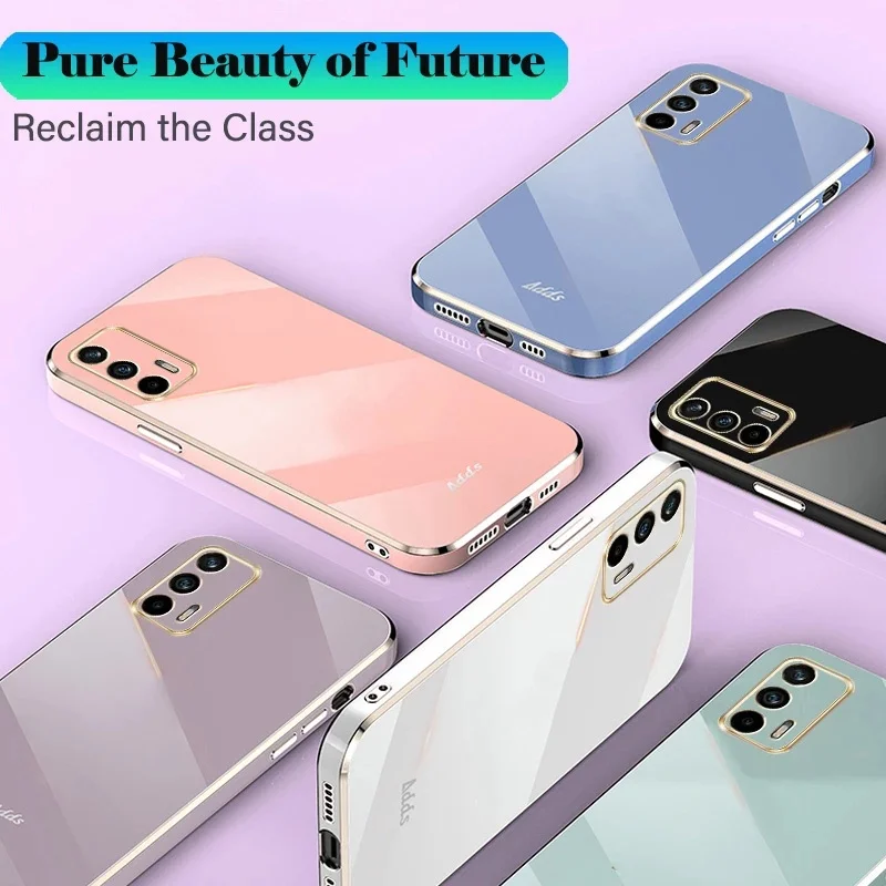 Phone Case For Samsung A50S A10 A01 A02 A20S A02S A10S A30 A50 A30S M30S Casing Plating Soft Silicone Shockproof Back Cover