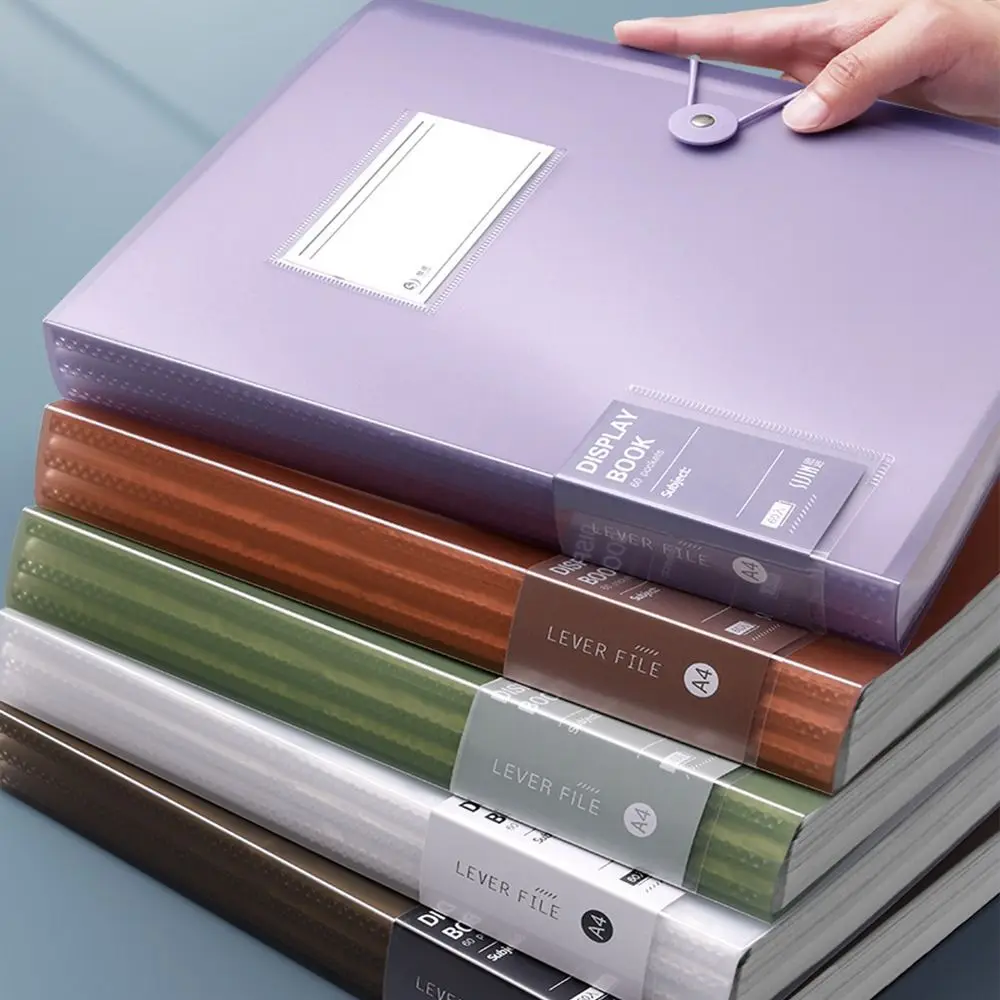 School Office Test Paper Briefcase Stationary Receipt Holder A4 File Folders Loose Leaf Binder Documents Clip Paper Organizer