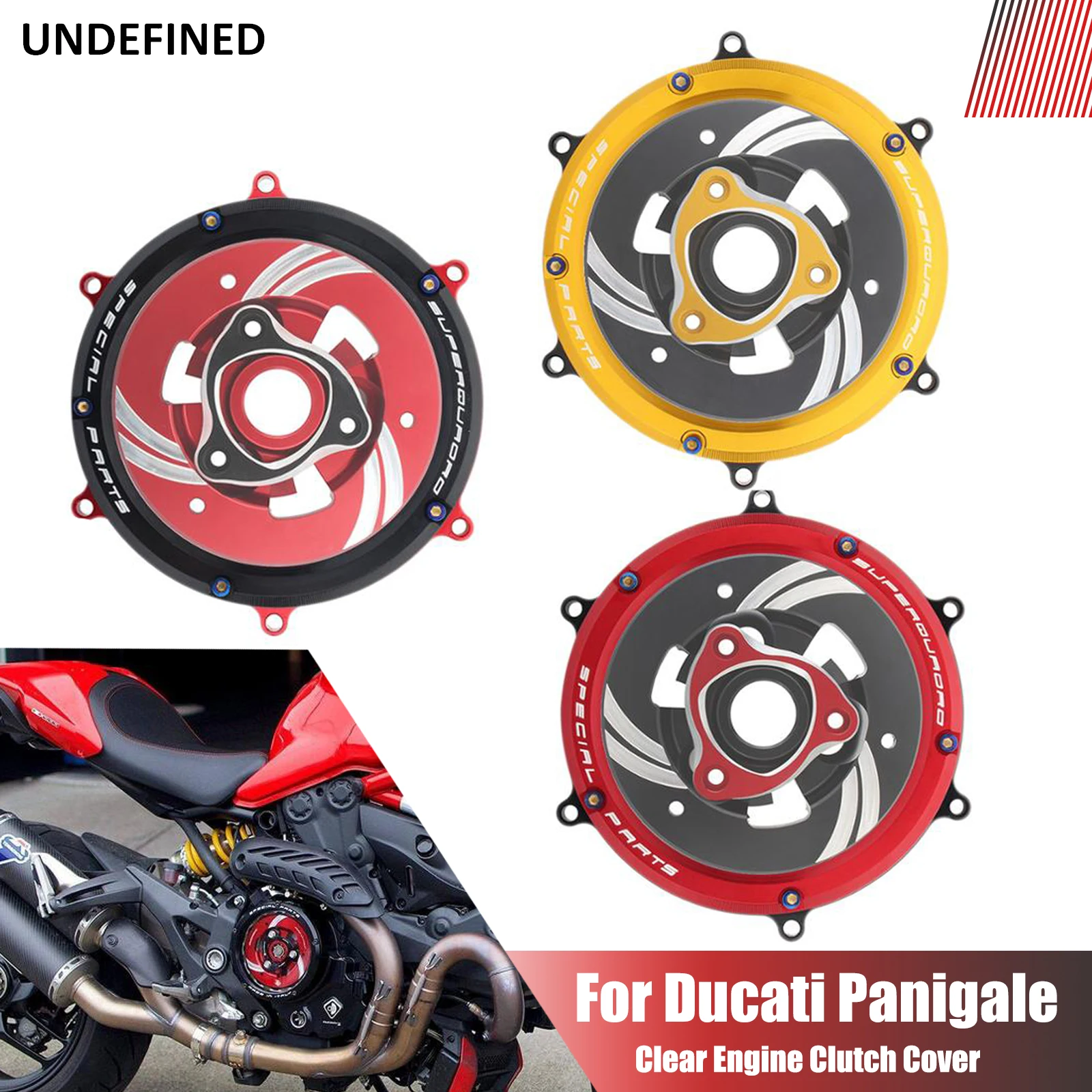 Racing Clutch Cover Protector Guard CNC Spring Retainer For Ducati Panigale 1299 1199 959 Corse R S ABS Anniversario 2012-2019