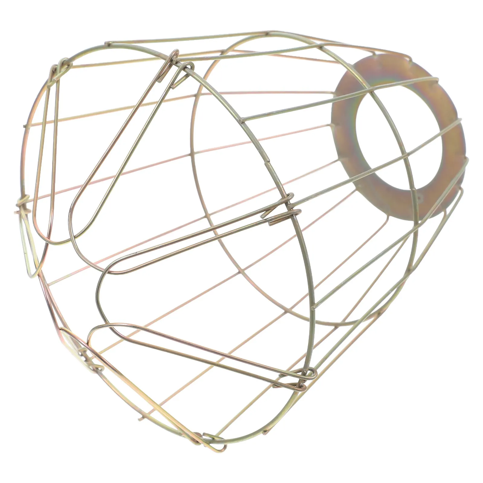 

Vintage Small E27 Iron Lampshade Protective Wire Cage Bulb Guard Industrial Light Shade Replacement Pendant Lamp Shades