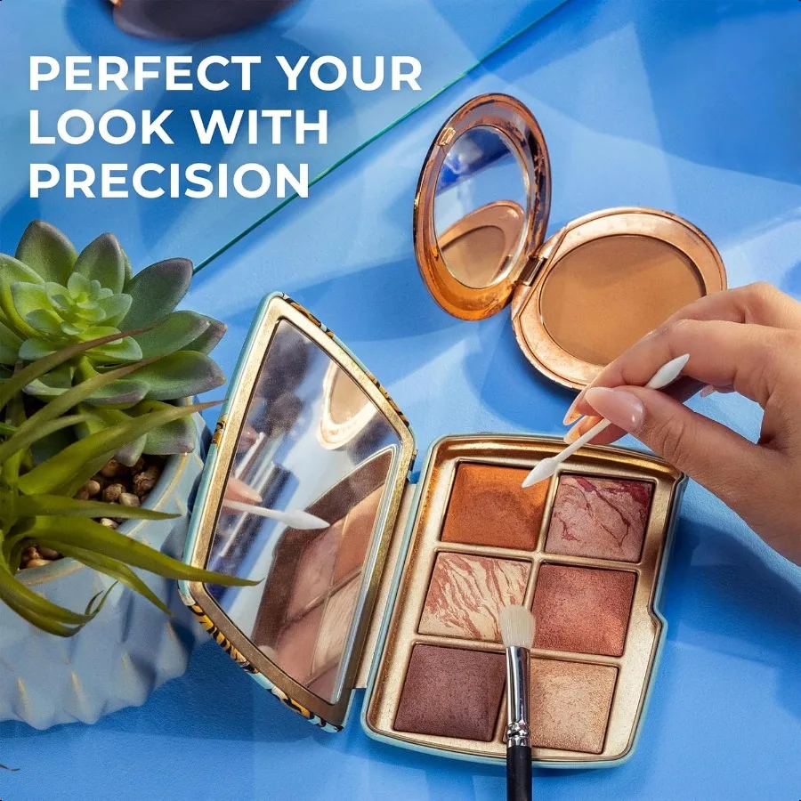 Qtips نصائح دقيقة مسحات القطن 170 عدد 2 حزمة أدوات ماكياج الجمال العناية الشخصية المنزلية