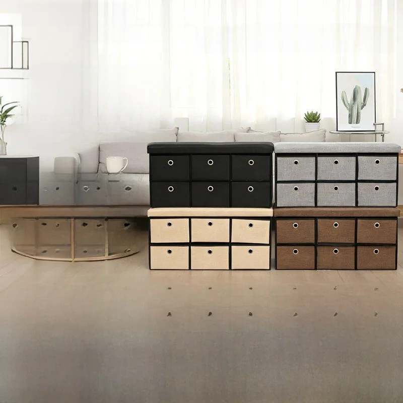 simple-six-drawers-hallway-shoe-bench-soft-padded-slip-on-stool-entrance-seating-storage-stool-foldable-utility-bench