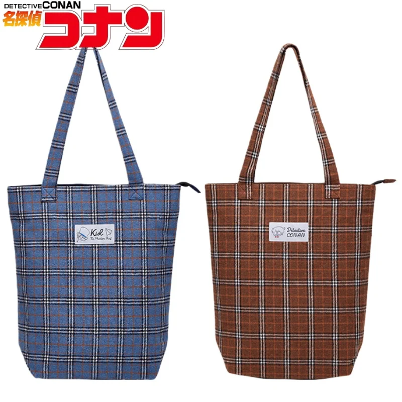 

New Detective Conan Tote Bag Storage Cartoon Kid The Phantom Thief Shoulder Bag Anime Merchandise Holiday Gift Commuting