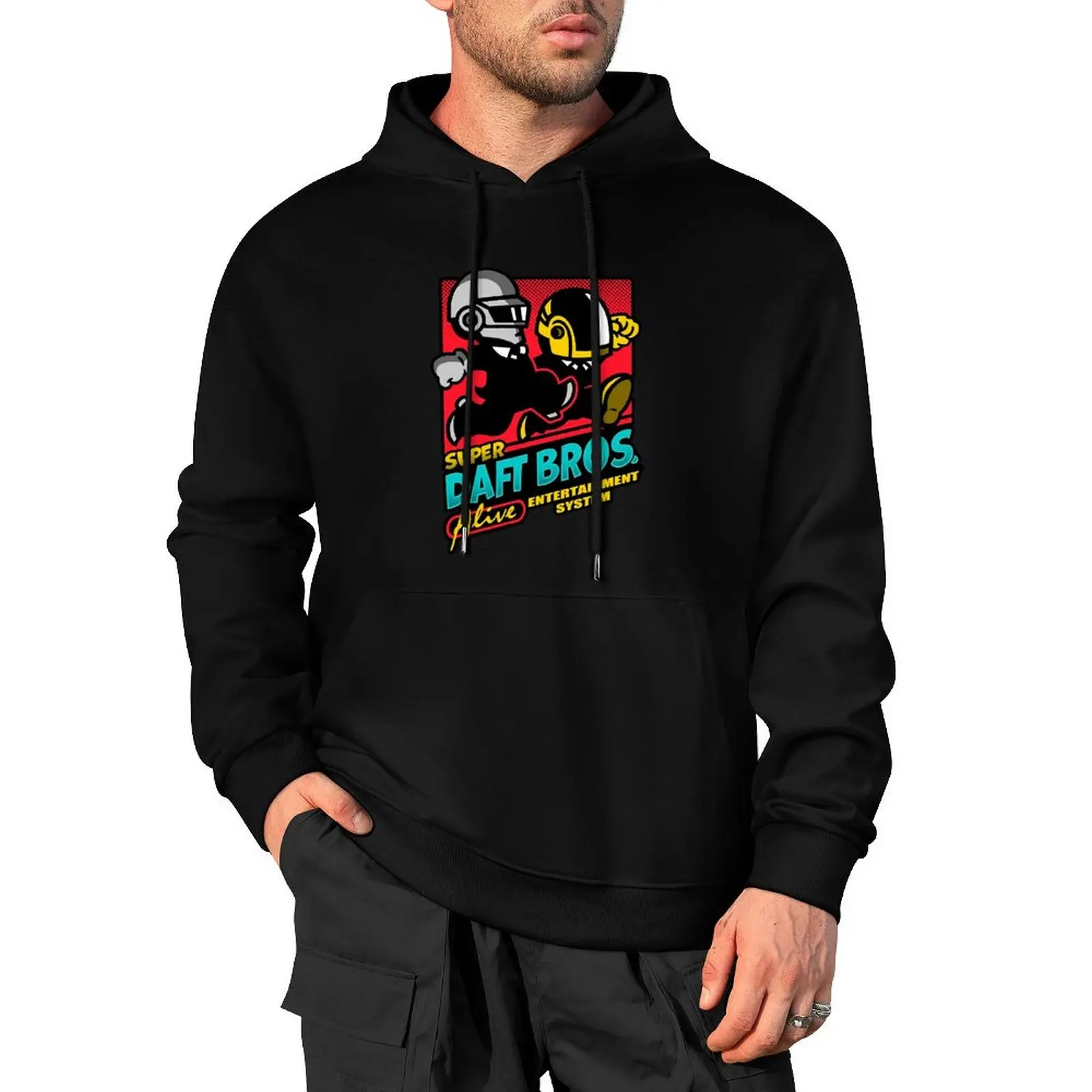 

Super Daft Bros Pullover Hoodie mens clothing graphic t shirts men men's clothes autumn jacket men hoodie streetwear