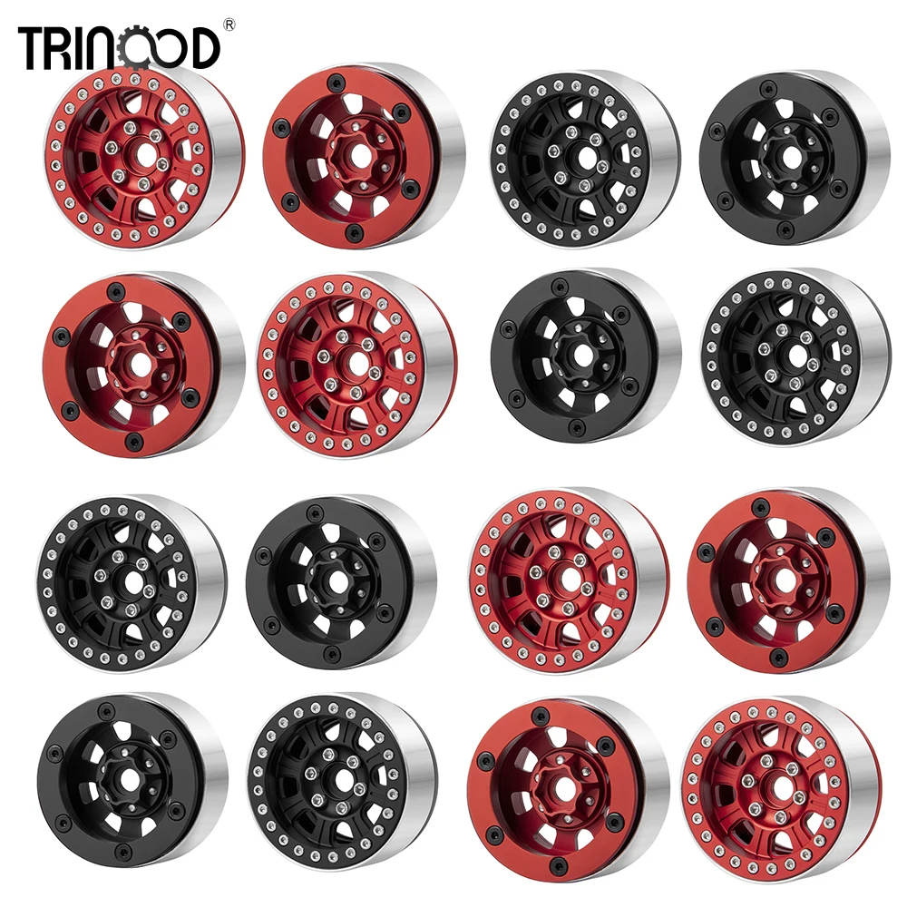 

TRINOOD алюминиевый сплав 1.9 Beadlock ступица обода колеса для 1/10 RC гусеничного автомобиля осевой SCX10 CC01 D90 запасная часть