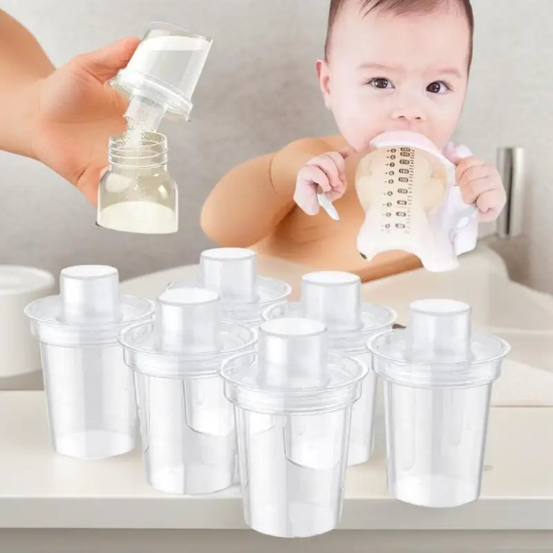 

6PPC 80ML Baby Milk Powder Dispenser Portable Baby Food Storage Box Baby Dispenser Pre-Measured Powder Box