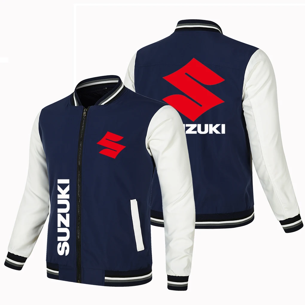 

Suzuki Men's Thin BicycleJacket, Racing Motorcycle Jacket, Sports Jacket, Windbreaker, Classic Style For CyclingEnthusiasts