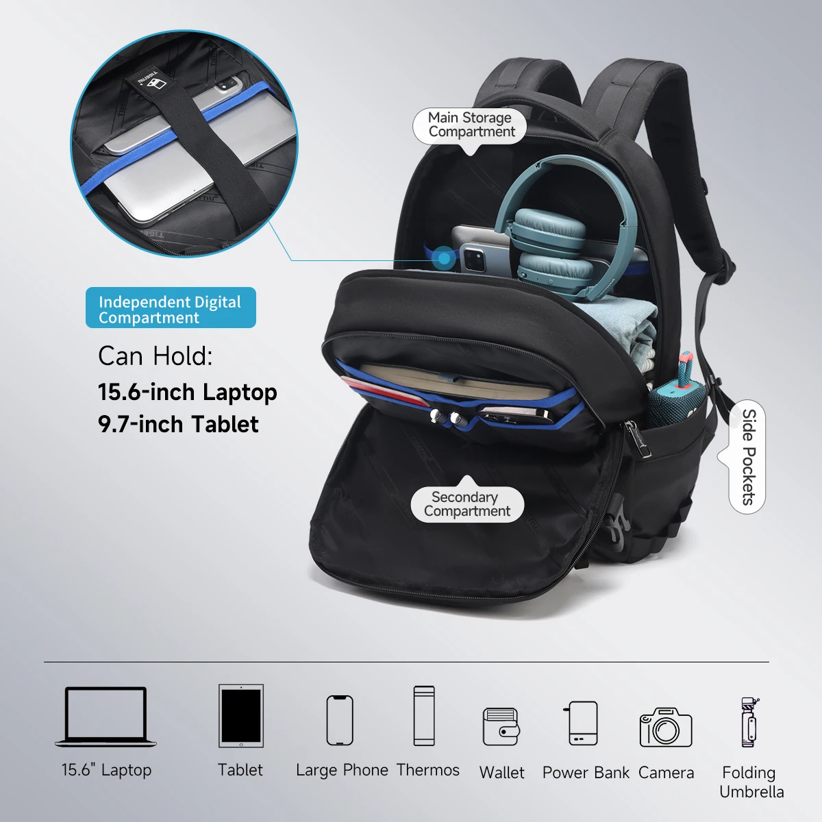 Tigernu حقائب ظهر للنساء للحقائب المدرسية للرجال حقيبة السفر حقائب الظهر في الهواء الطلق الذكور المشي لمسافات طويلة على ظهره حقيبة مدرسية الإناث