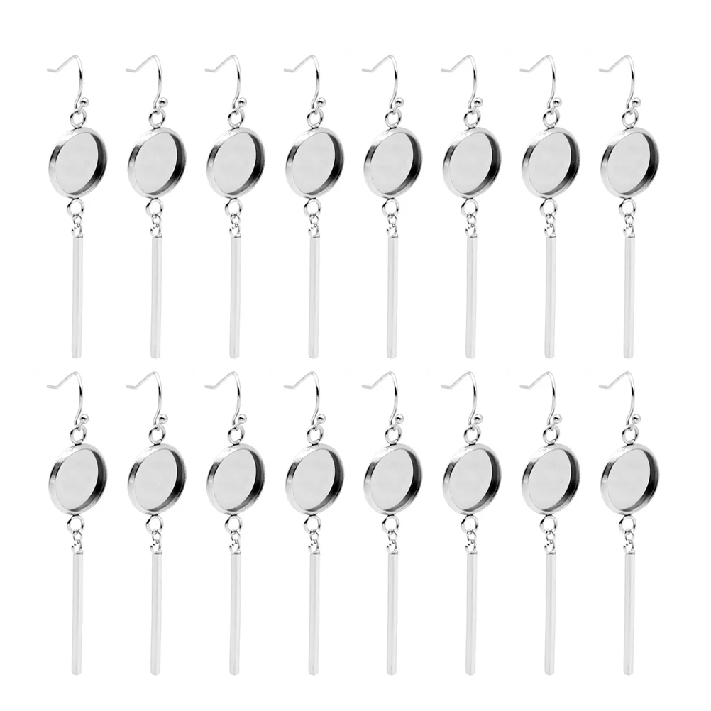 

20 Pcs Pendant Earring Holder Sterling Silver Earrings Stainless Steel Base Man