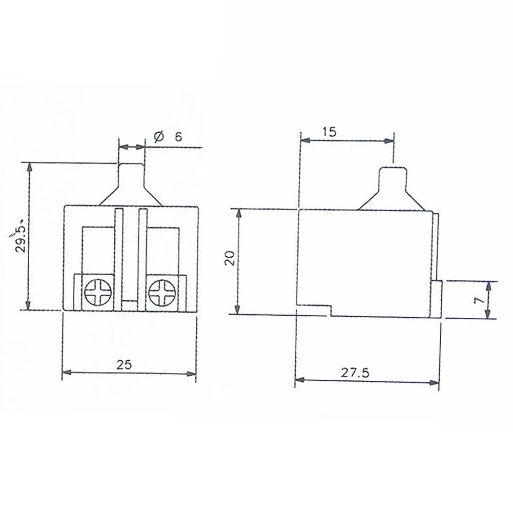 Flashlight Switch 1813-MK Button Switch On Off Hair Dryer High Current Button Switch Connector Power Tools Accessories