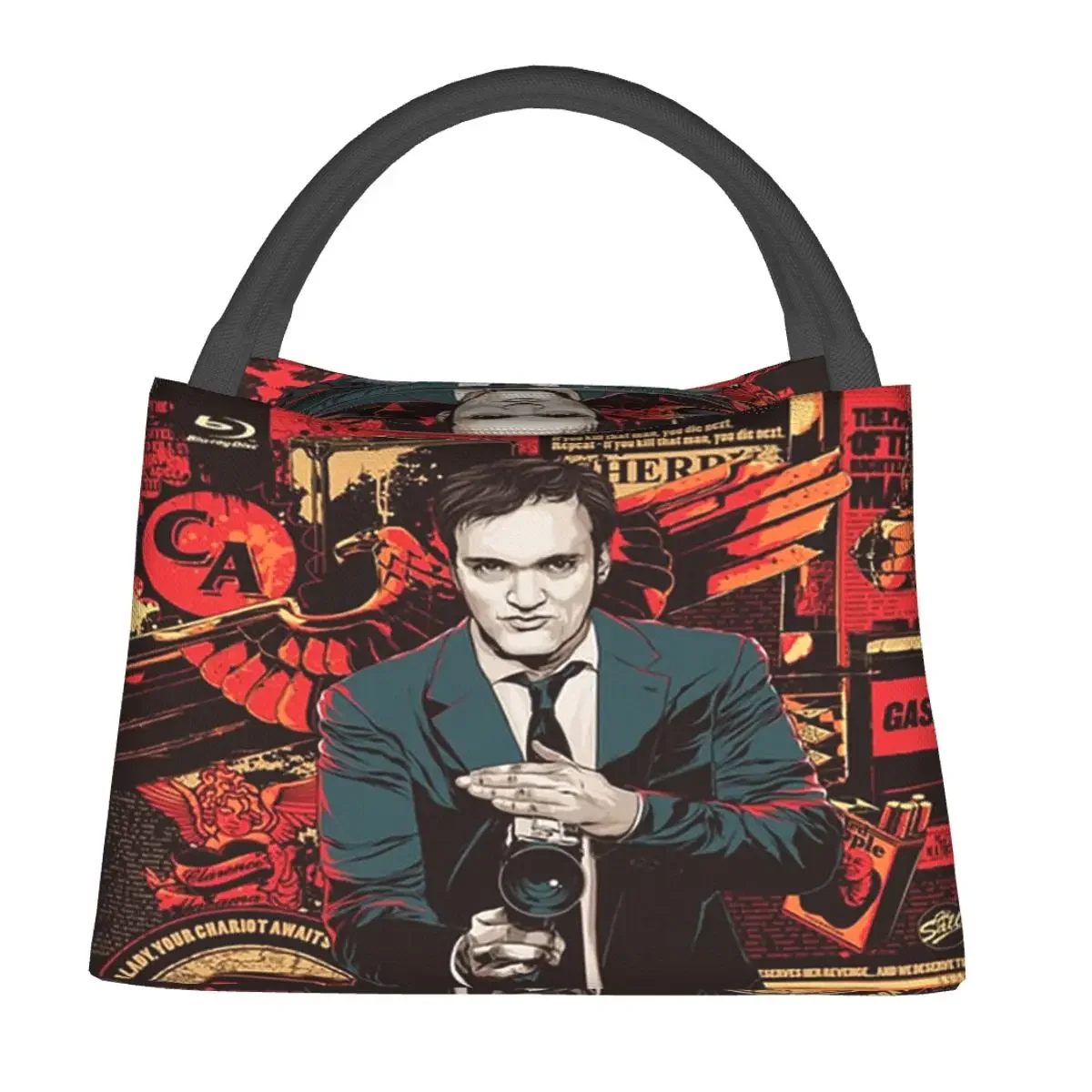 Quentin Tarantino Birthday Trending Lunch Bags Bento Box Lunch Tote Picnic Bags Cooler Thermal Bag for Woman Student School