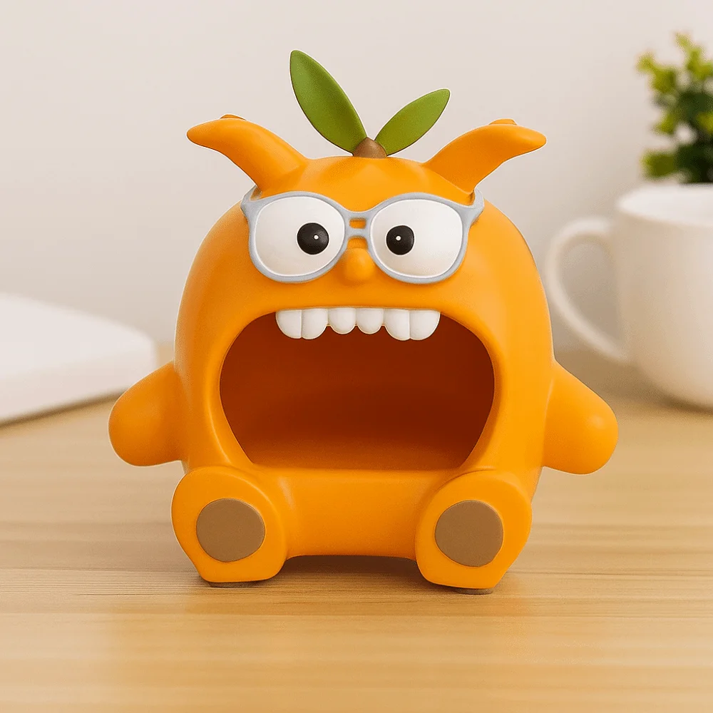 

Big Mouth Entryway Tray Decoration Light Luxury Creative Design Cartoon Key Storage Tray Novelty Decorative