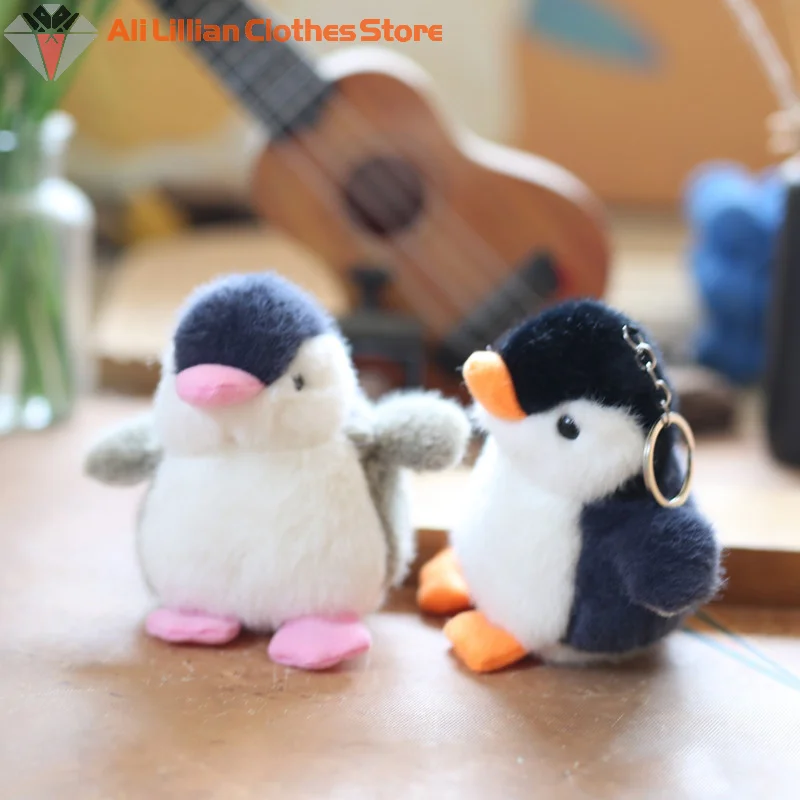 Cartoon Penguin Keychain Cute Plush Key Ring For Girls Gifts Creative School Toy Doll Bag Pendant