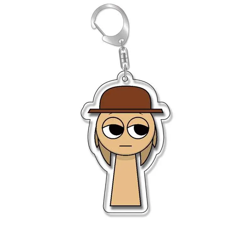 Anime Game Music Box Gray Man Pinki Raddy Clukr‌ ‌‌Funbot‌ Oren  Cosplay Keychain Accessories Cartoon Pendant Christmas Gift